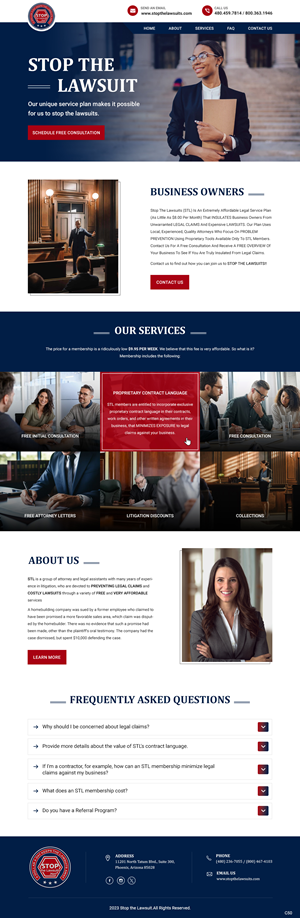 Web Design by pb for Stop The Lawsuits | Design: #31961103