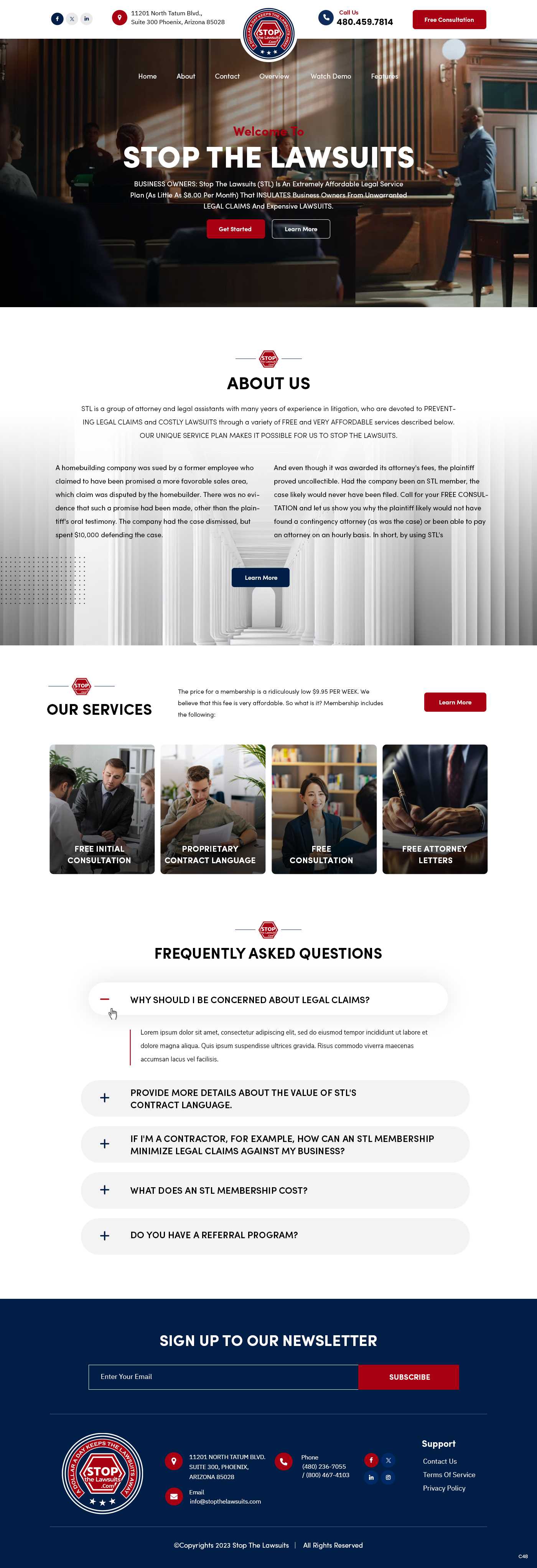 Web Design by pb for Stop The Lawsuits | Design #31961104