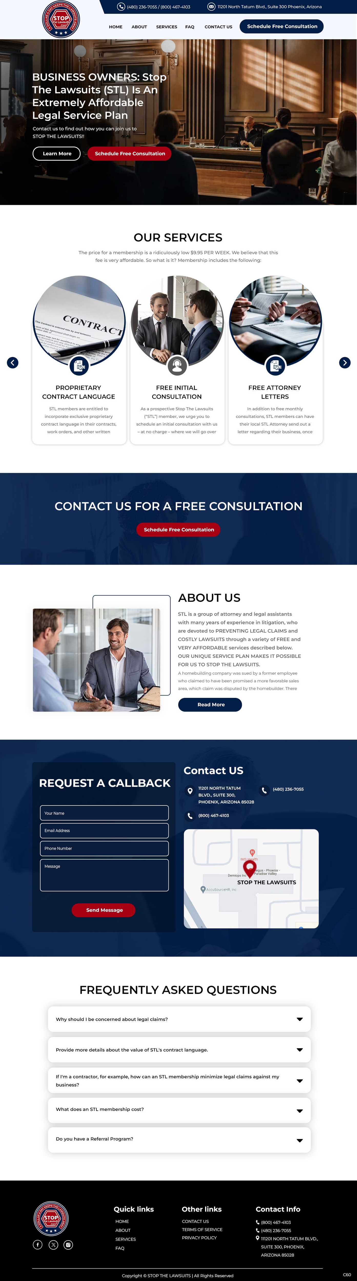 Web Design by pb for Stop The Lawsuits | Design #31961109