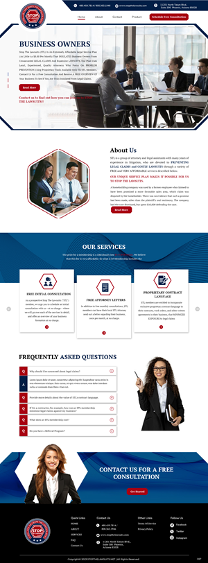 Web Design by pb for Stop The Lawsuits | Design: #31961119