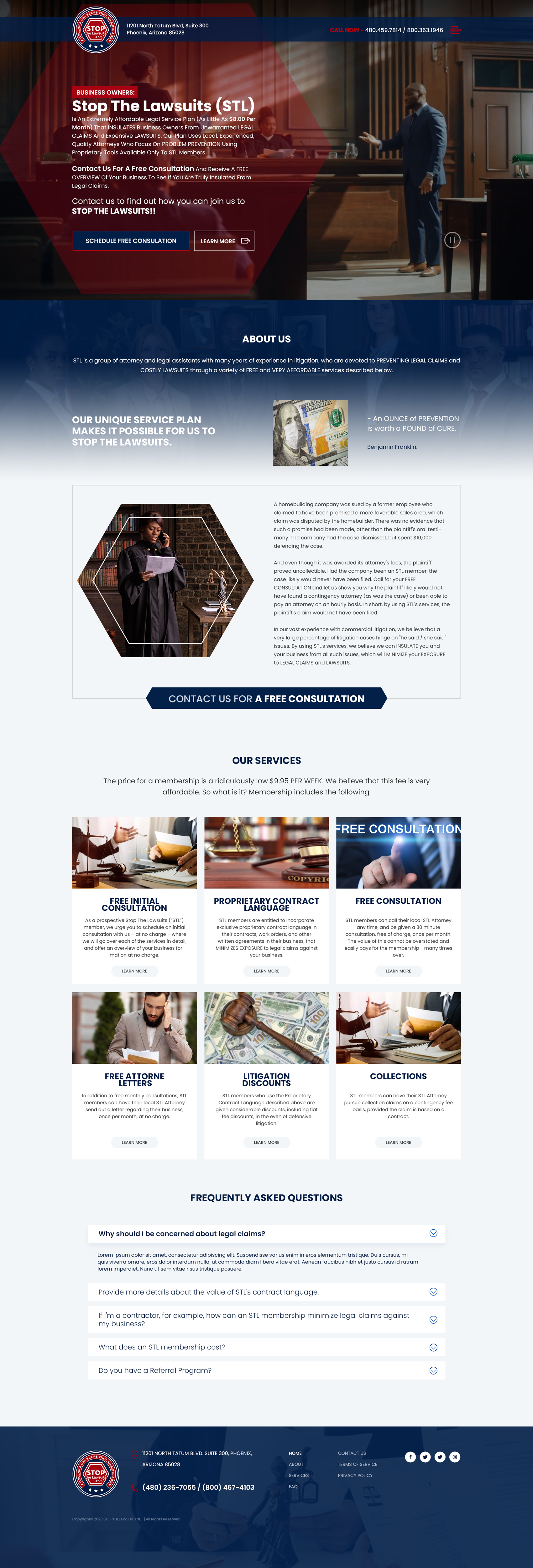 Web Design by POP! for Stop The Lawsuits | Design #31976816