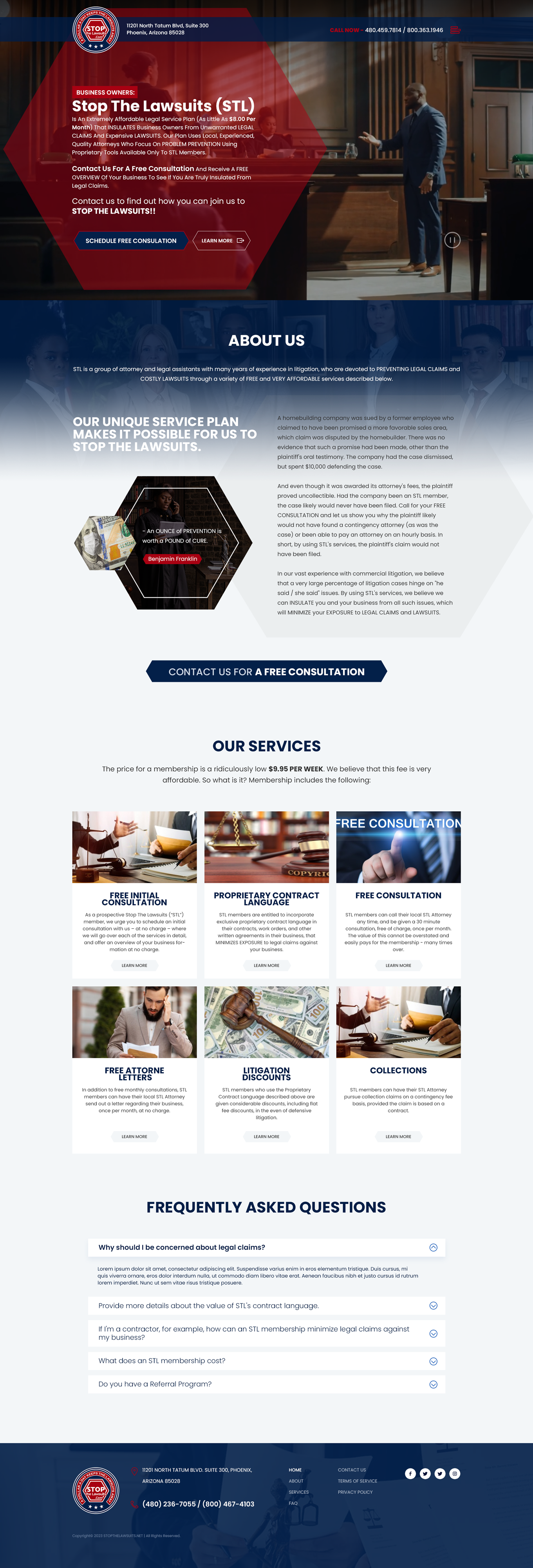 Web Design by POP! for Stop The Lawsuits | Design #31978636