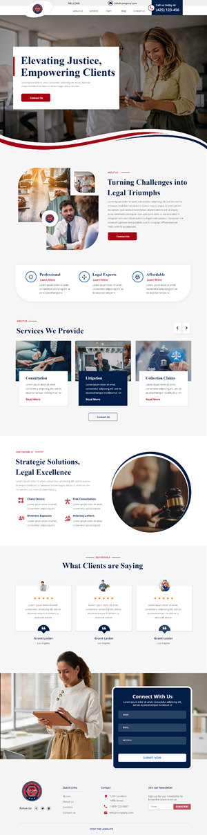Web Design by Andrew Asiimwe for Stop The Lawsuits | Design: #31981891