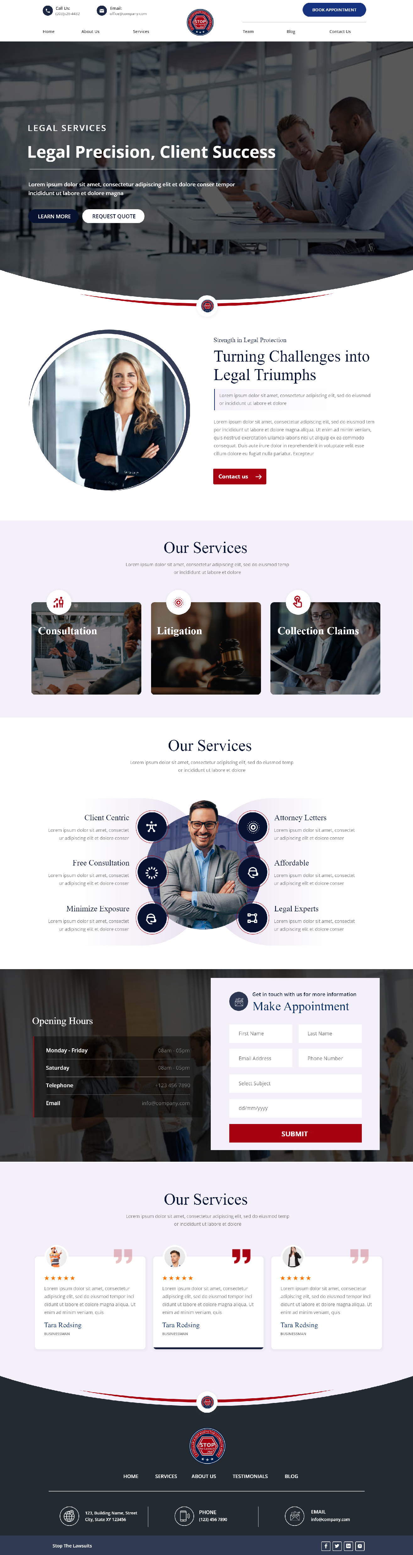 Web Design by Andrew Asiimwe for Stop The Lawsuits | Design #31981910