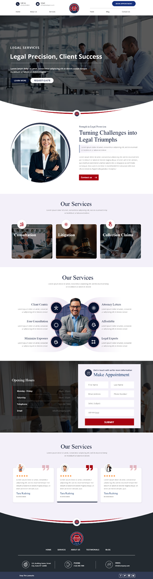 Web Design by Andrew Asiimwe for Stop The Lawsuits | Design: #31981910