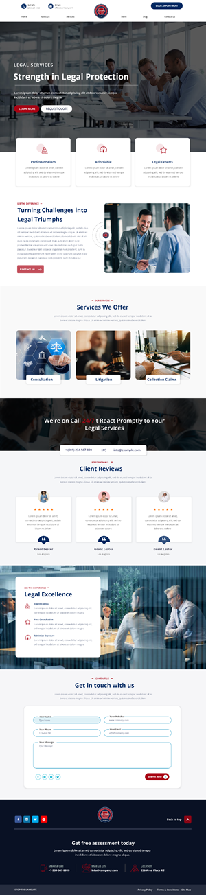 Web Design by Andrew Asiimwe for Stop The Lawsuits | Design: #31981912