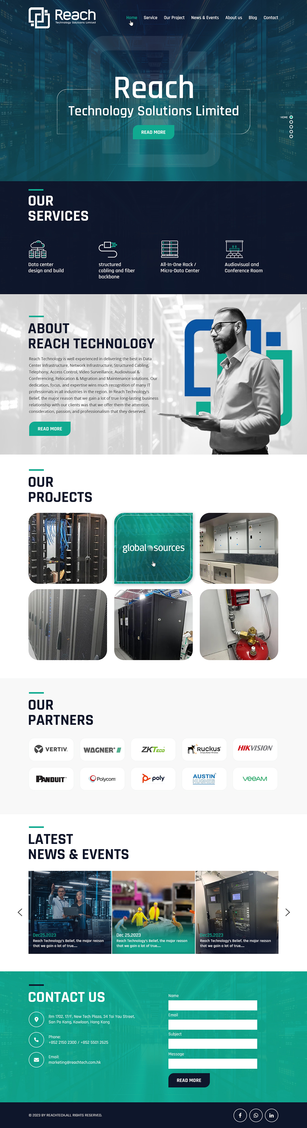 Wix-Design von Creative Capture für Reach Technology Solutions Limited | Design #31964863