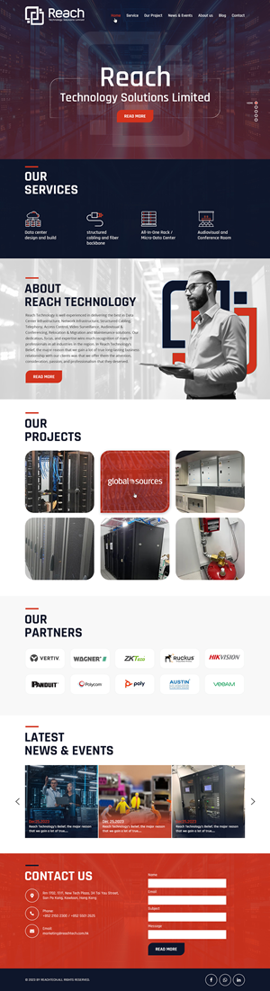 Wix Design by Creative Capture for Reach Technology Solutions Limited | Design: #31964872