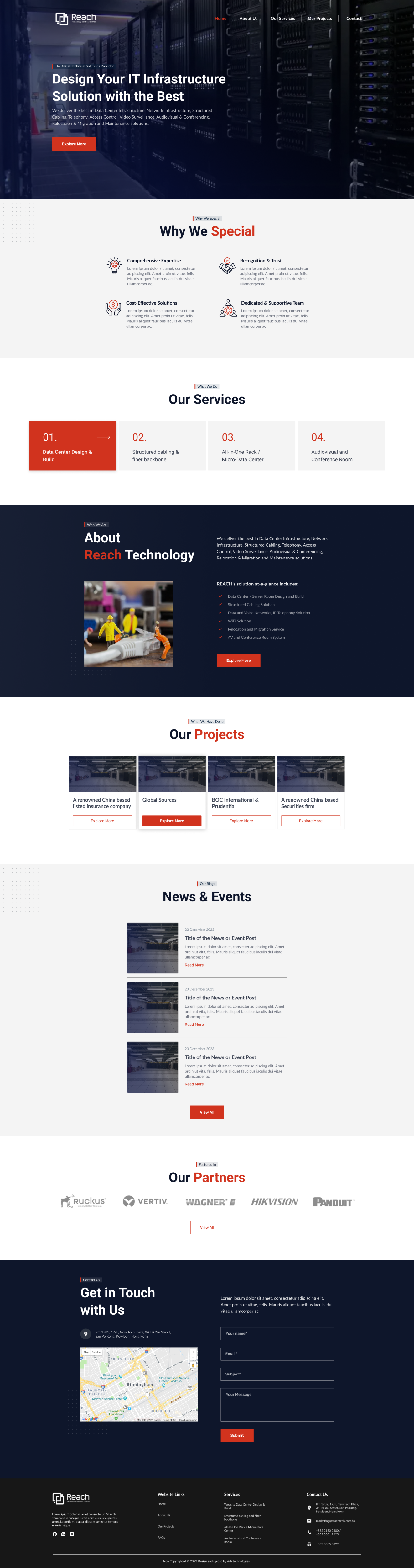 Wix-Design von Lahiru Nanayakkara für Reach Technology Solutions Limited | Design #31986639