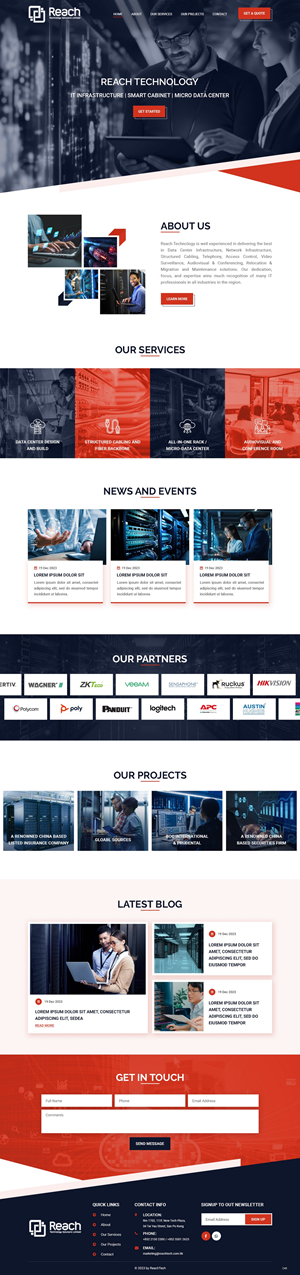 Wix Design by pb for Reach Technology Solutions Limited | Design: #31961177