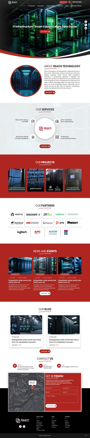 Wix Design by pb for Reach Technology Solutions Limited | Design: #31961178