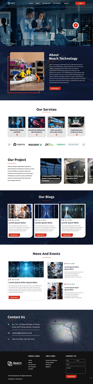 Wix-Design von pb für Reach Technology Solutions Limited | Design #31961181