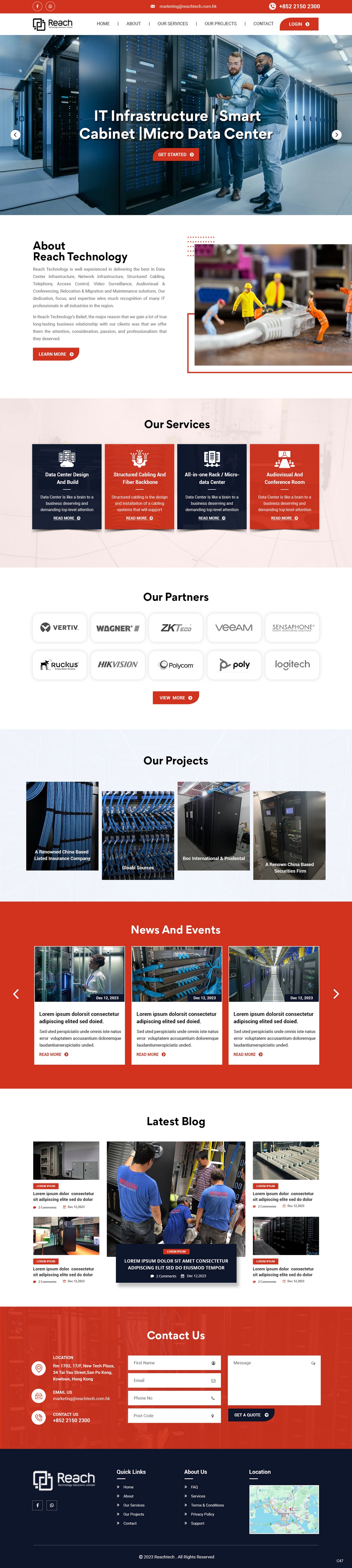 Wix Design by pb for Reach Technology Solutions Limited | Design #31961183
