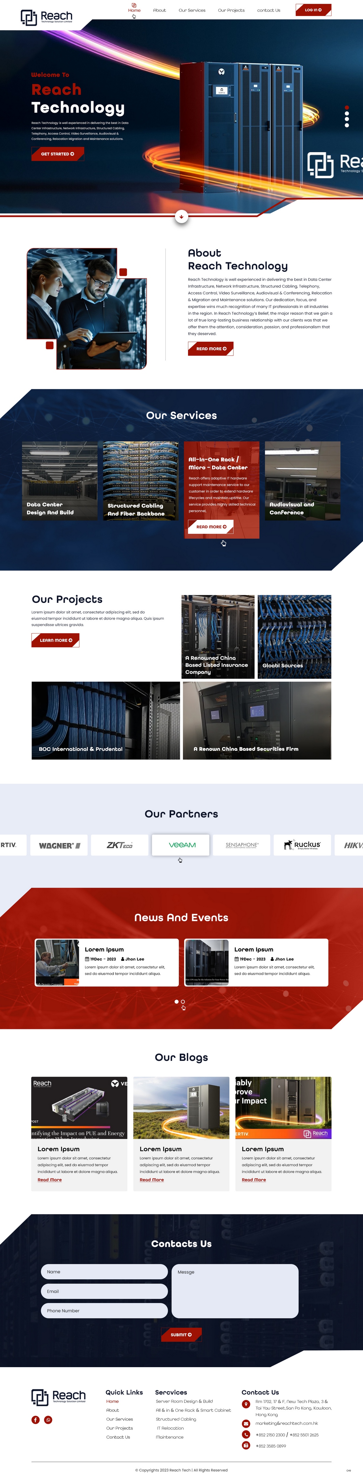 Wix Design by pb for Reach Technology Solutions Limited | Design #31961185