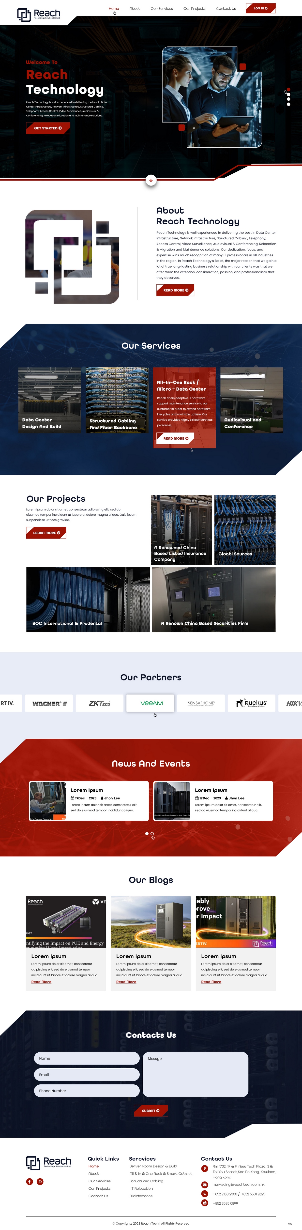 Wix Design by pb for Reach Technology Solutions Limited | Design #31961186