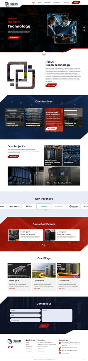 Wix Design by pb for Reach Technology Solutions Limited | Design: #31961186