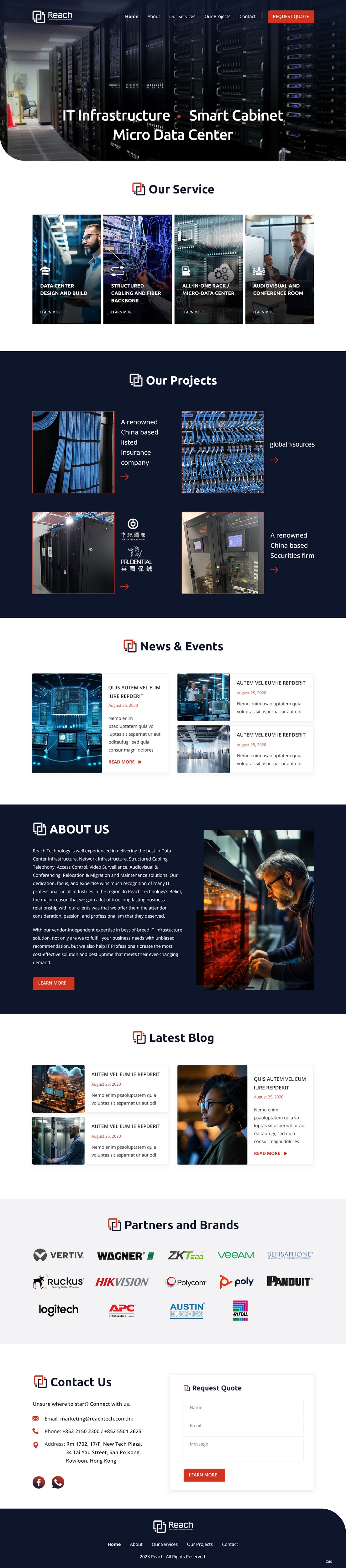 Wix Design by pb for Reach Technology Solutions Limited | Design #31961187