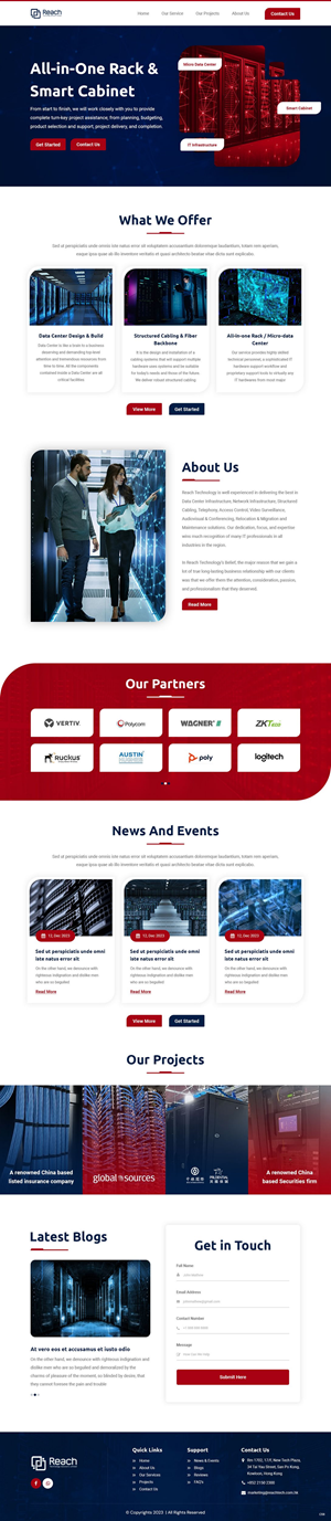 Wix Design by pb for Reach Technology Solutions Limited | Design: #31961189