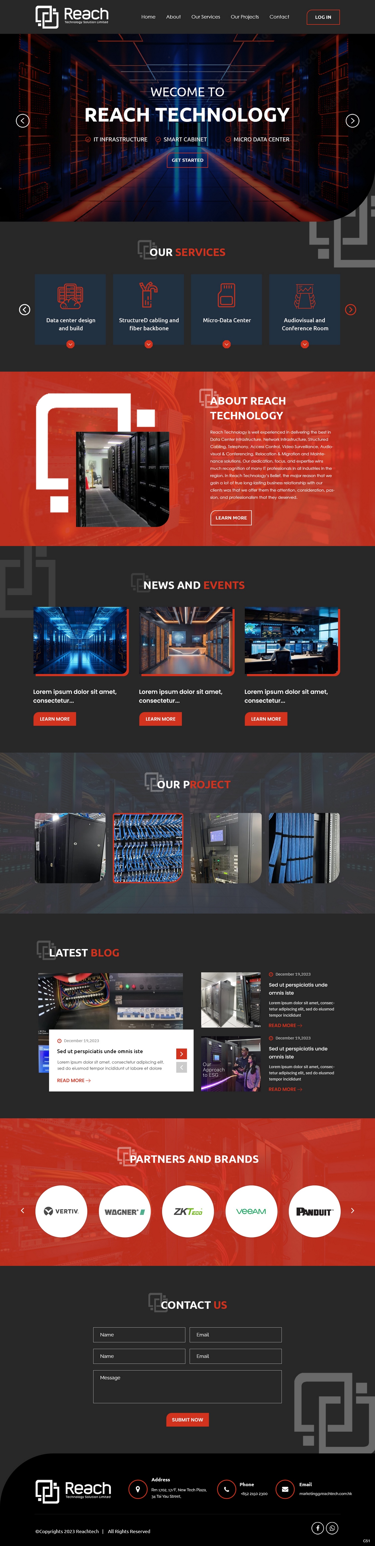 Design Wix par pb pour Reach Technology Solutions Limited | Design #31961190