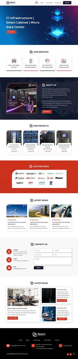 Wix Design by pb for Reach Technology Solutions Limited | Design: #31961191