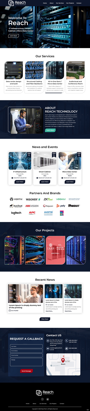 Wix Design by pb for Reach Technology Solutions Limited | Design: #31961192