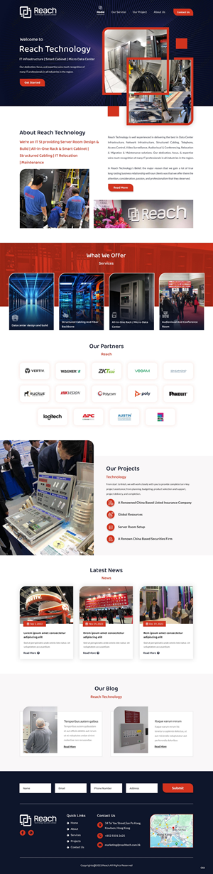 Wix Design by pb for Reach Technology Solutions Limited | Design: #31961193