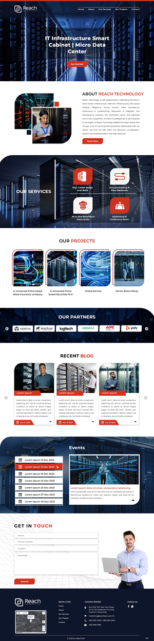 Wix Design by pb for Reach Technology Solutions Limited | Design: #31961199