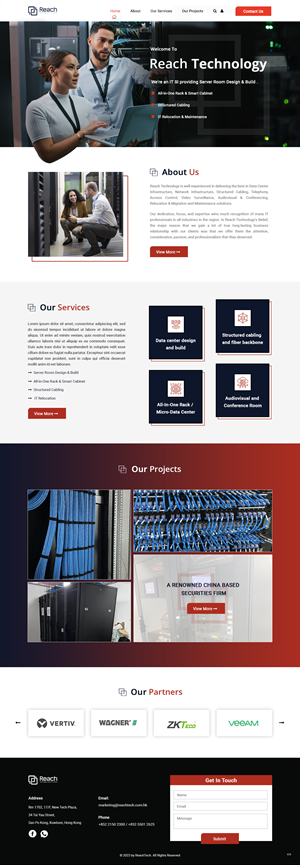 Wix Design by pb for Reach Technology Solutions Limited | Design: #31961202