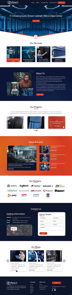 Wix Design by pb for Reach Technology Solutions Limited | Design: #31961203