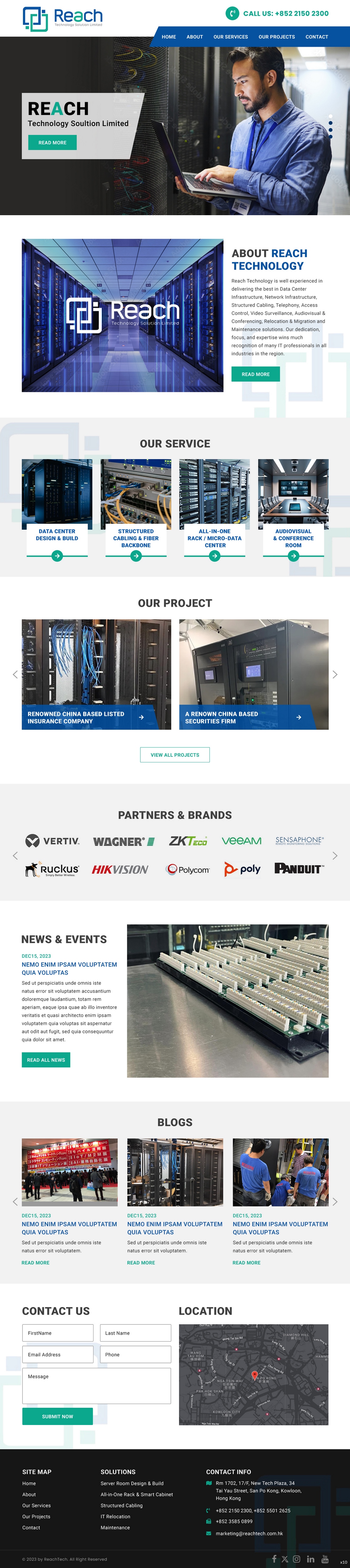 Wix Design by pb for Reach Technology Solutions Limited | Design #31961205