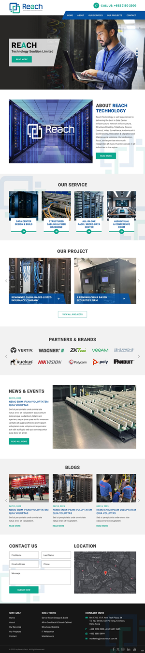 Wix Design by pb for Reach Technology Solutions Limited | Design: #31961205