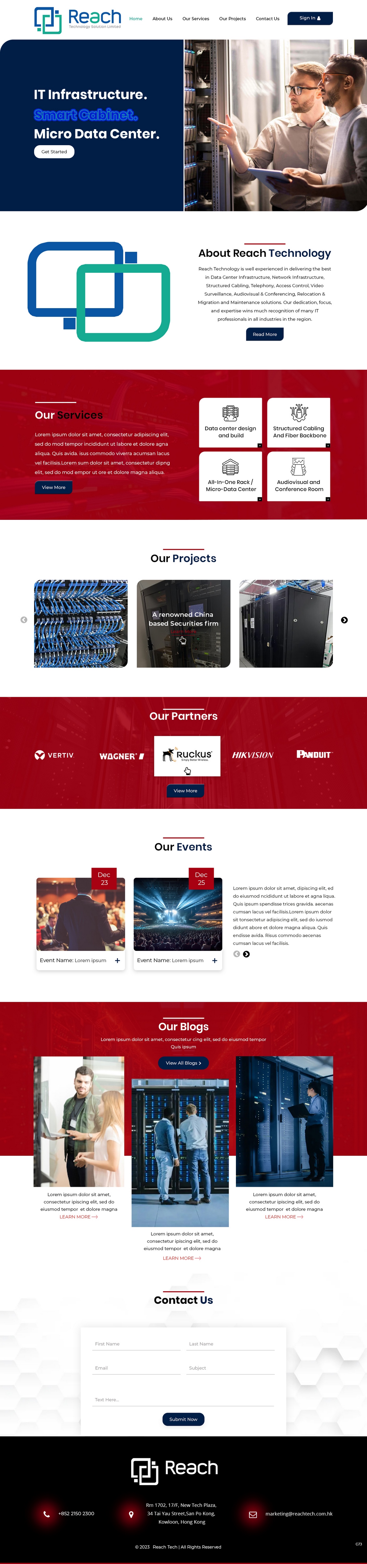 Wix Design by pb for Reach Technology Solutions Limited | Design #31968507