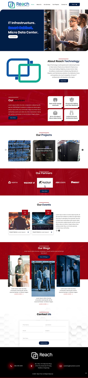 Wix Design by pb for Reach Technology Solutions Limited | Design: #31968507