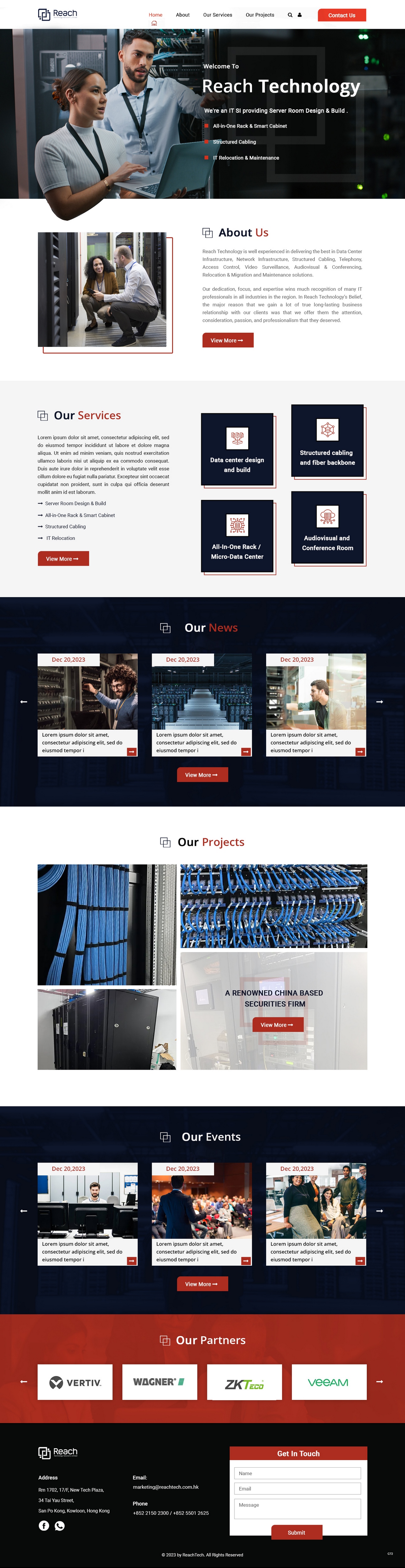 Wix Design by pb for Reach Technology Solutions Limited | Design #31968508