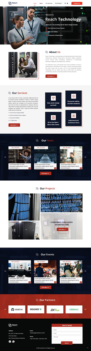 Wix Design by pb for Reach Technology Solutions Limited | Design: #31968508