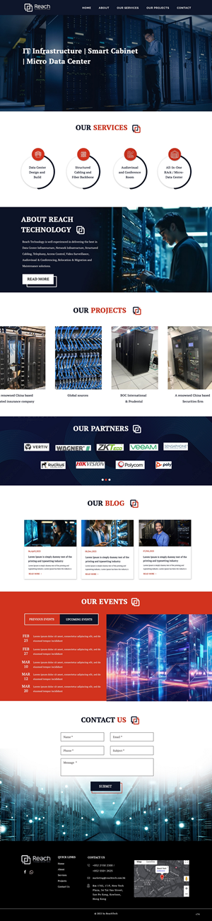 Wix Design by pb for Reach Technology Solutions Limited | Design: #31968512