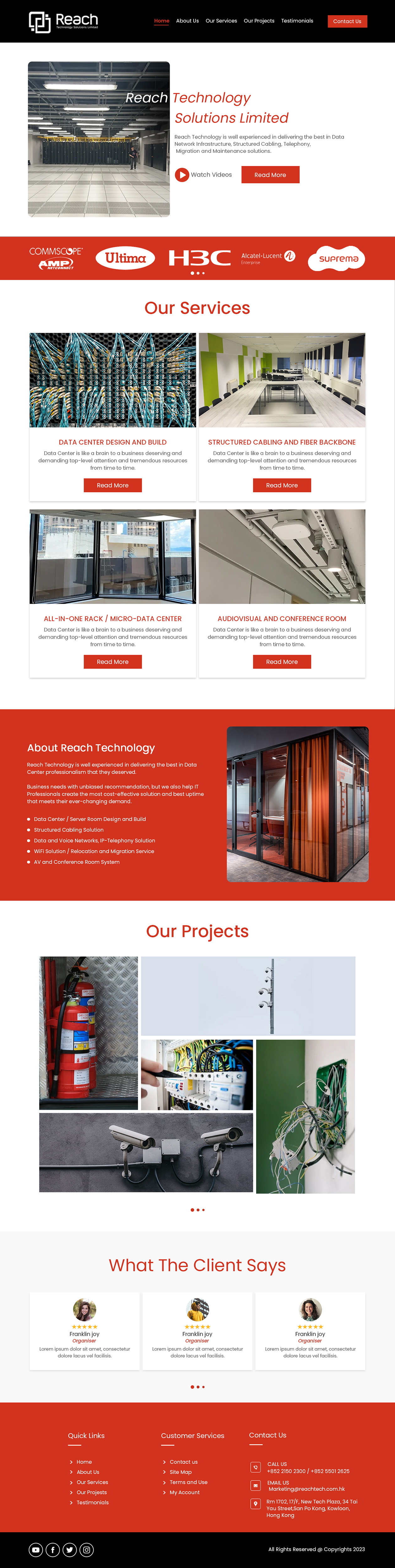 Wix Design by Creations Box 2015 for Reach Technology Solutions Limited | Design #31958935