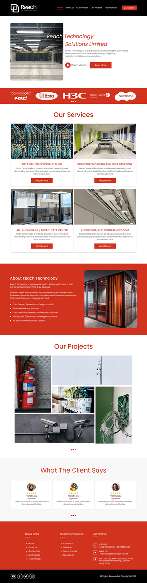 Wix Design by Creations Box 2015 for Reach Technology Solutions Limited | Design: #31958935
