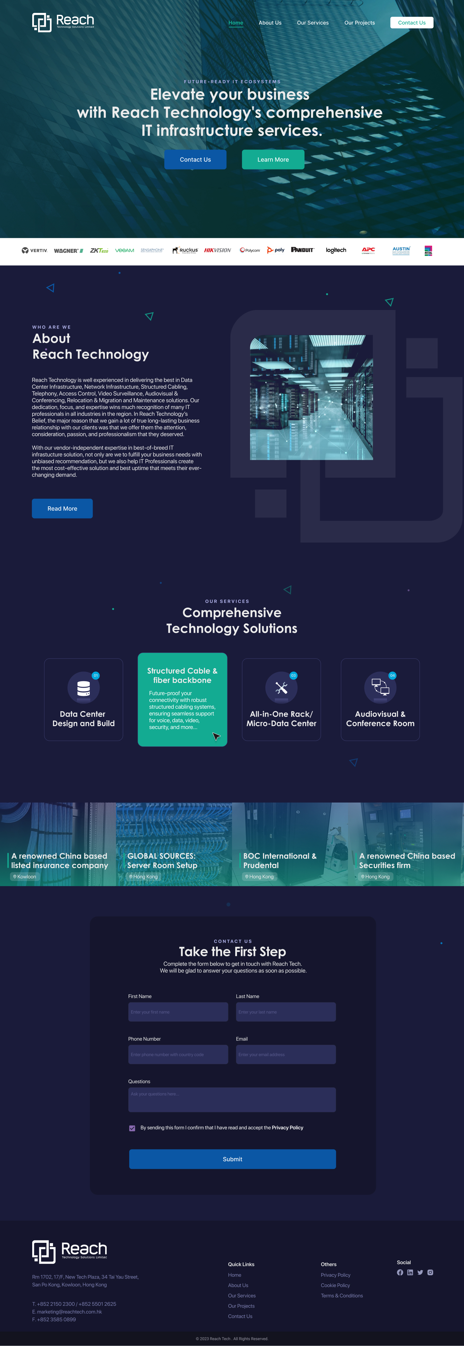 Wix Design by Wolfpencil Designs for Reach Technology Solutions Limited | Design #32136461