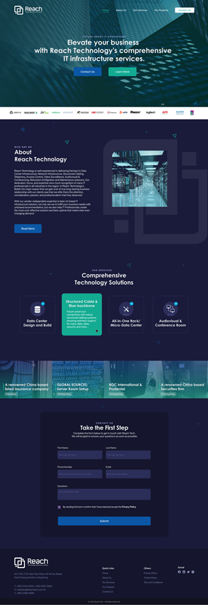 Wix Design by Wolfpencil Designs for Reach Technology Solutions Limited | Design: #32136461