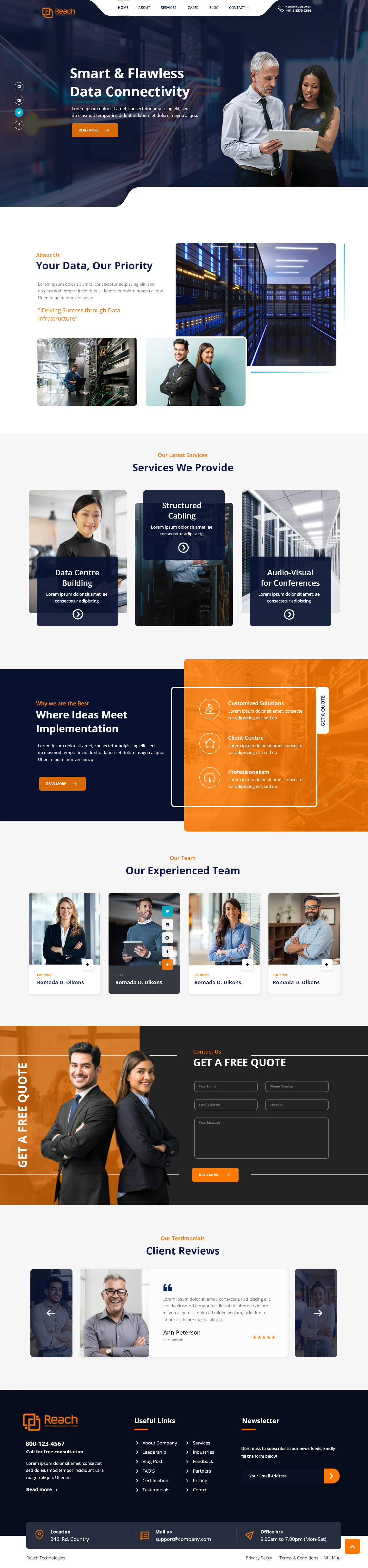 Wix Design by Andrew Asiimwe for Reach Technology Solutions Limited | Design #32077710