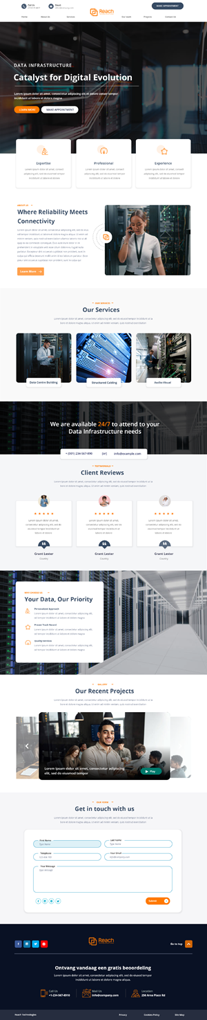 Wix Design by Andrew Asiimwe for Reach Technology Solutions Limited | Design: #32078653