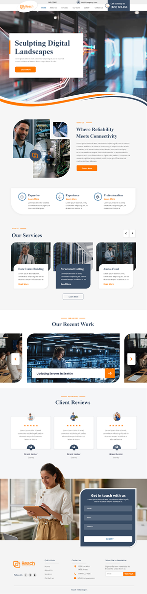 Wix Design by Andrew Asiimwe for Reach Technology Solutions Limited | Design: #32079772