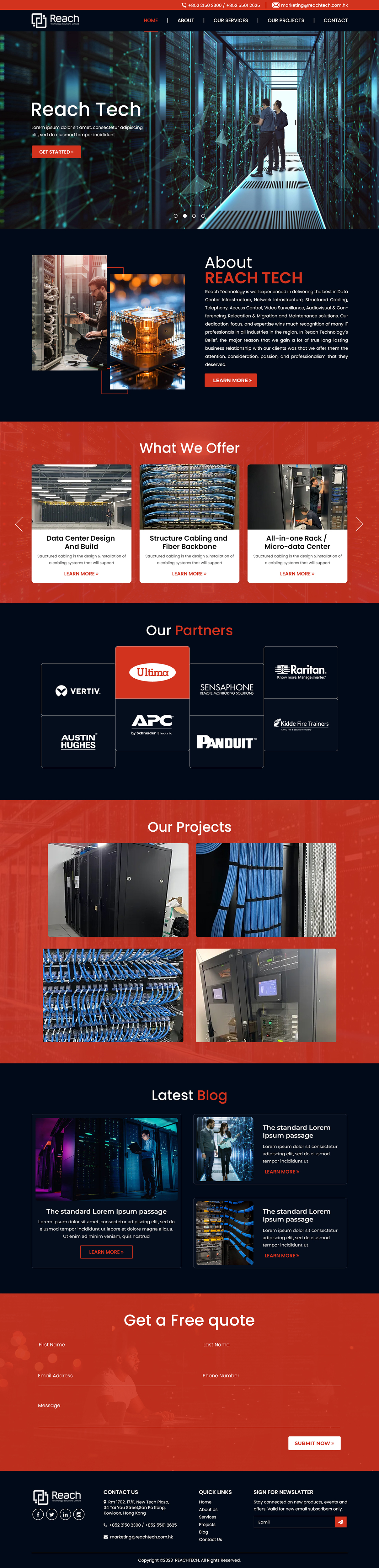 Wix Design by Titan Eagle for Reach Technology Solutions Limited | Design #31956971