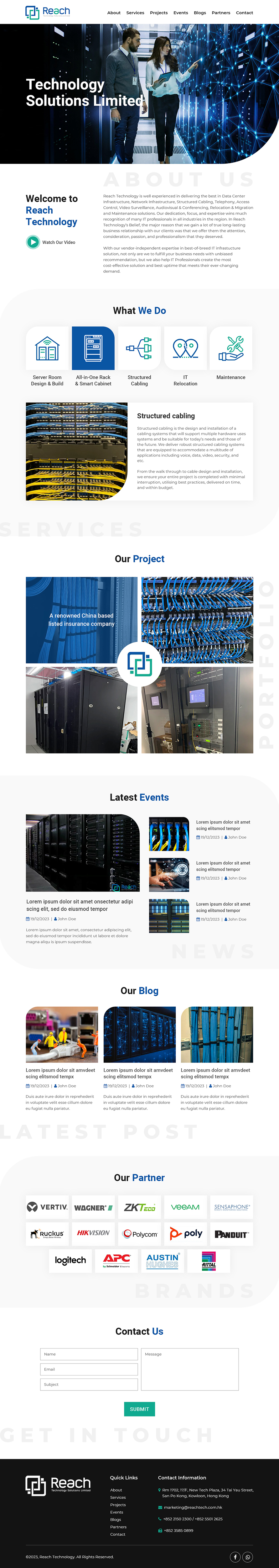 Wix Design by Starlyn DS for Reach Technology Solutions Limited | Design #31958785