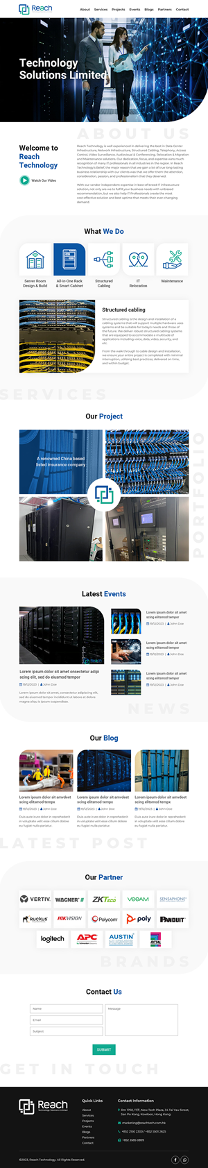 Wix Design by Starlyn DS for Reach Technology Solutions Limited | Design: #31958785