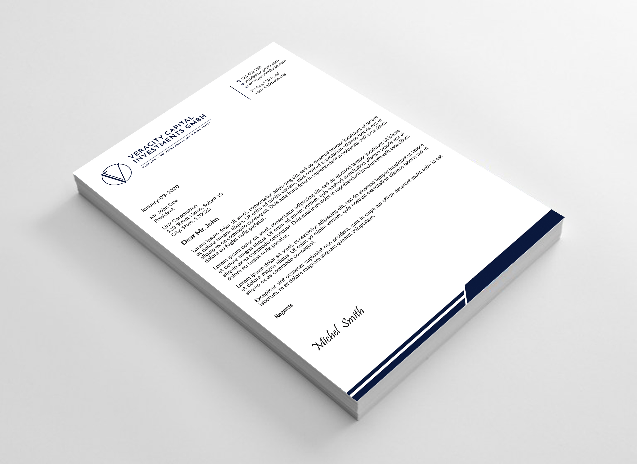 Letterhead Design by Expert Bappy for this project | Design #31956329