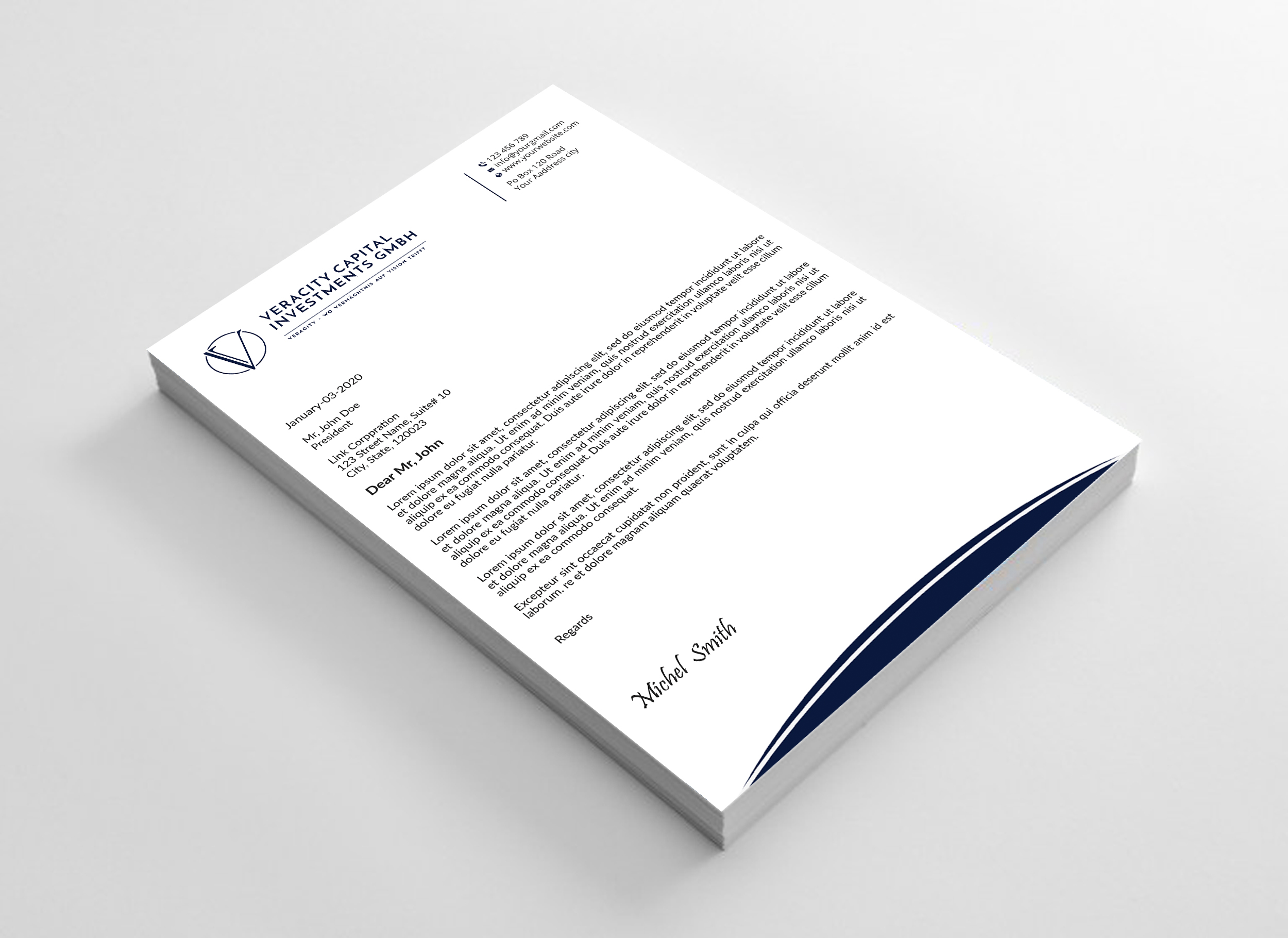 Letterhead Design by Expert Bappy for this project | Design #31956330