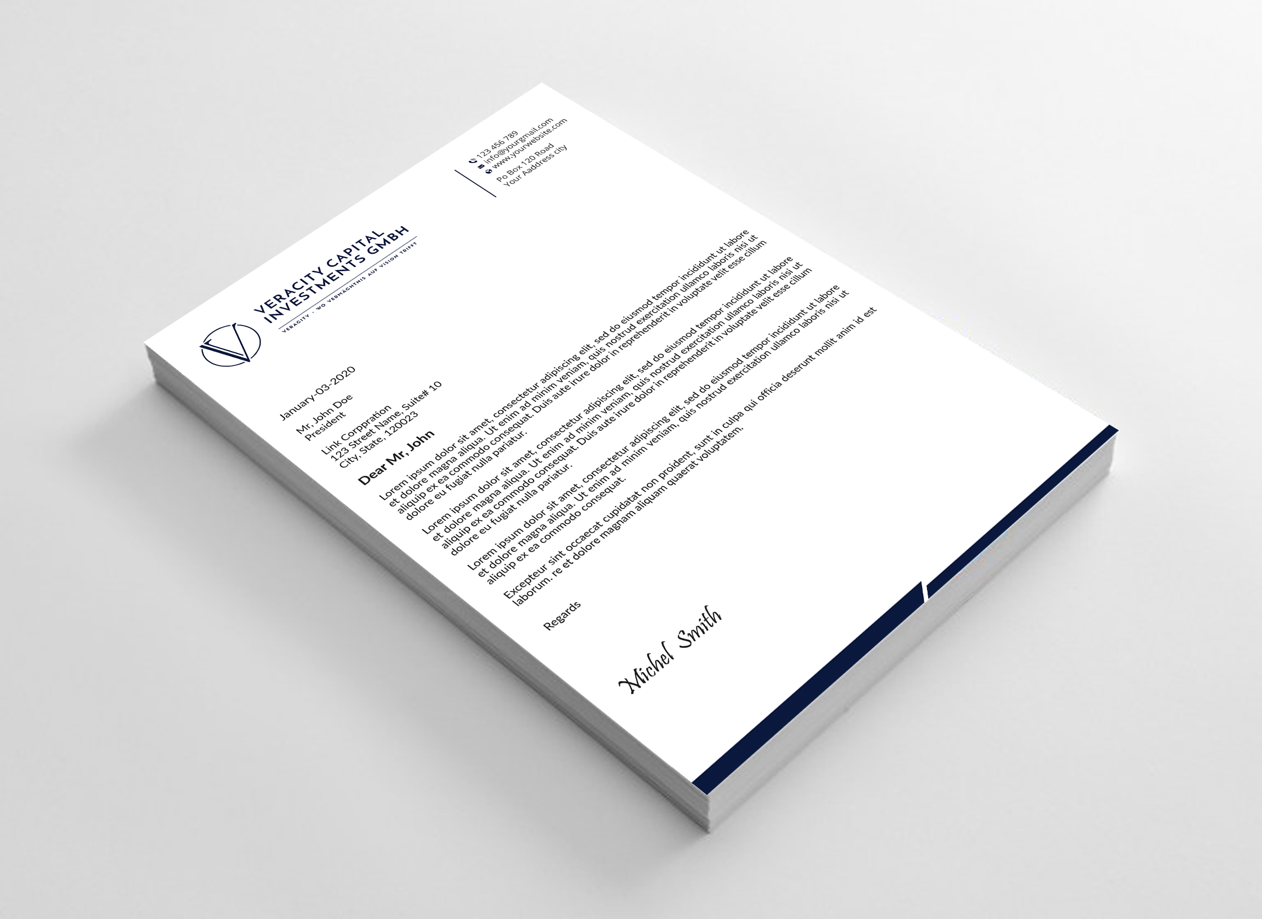 Letterhead Design by Expert Bappy for this project | Design #31956363