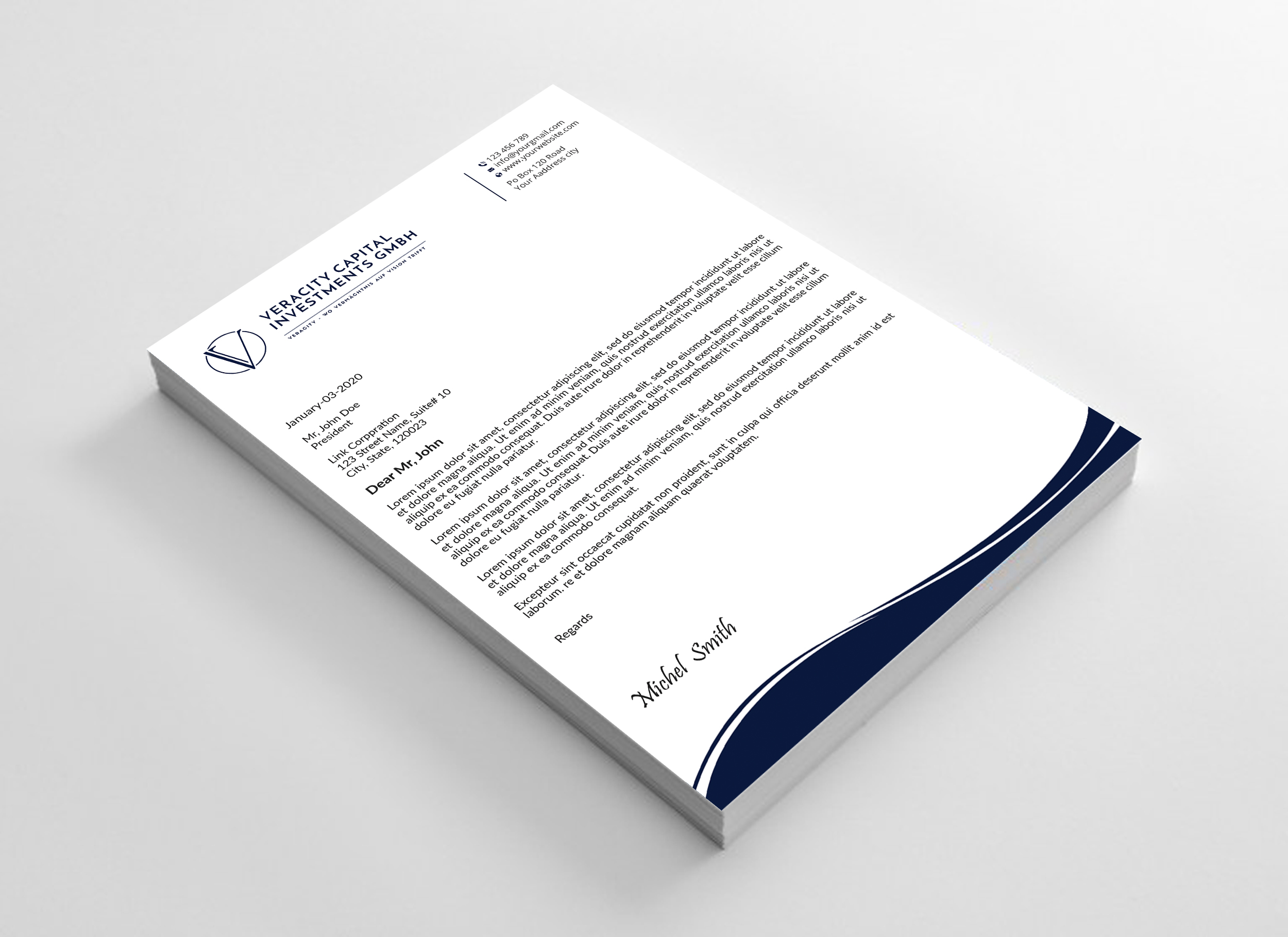 Diseño de Membrete por Expert Bappy para este proyecto | Diseño #31956418